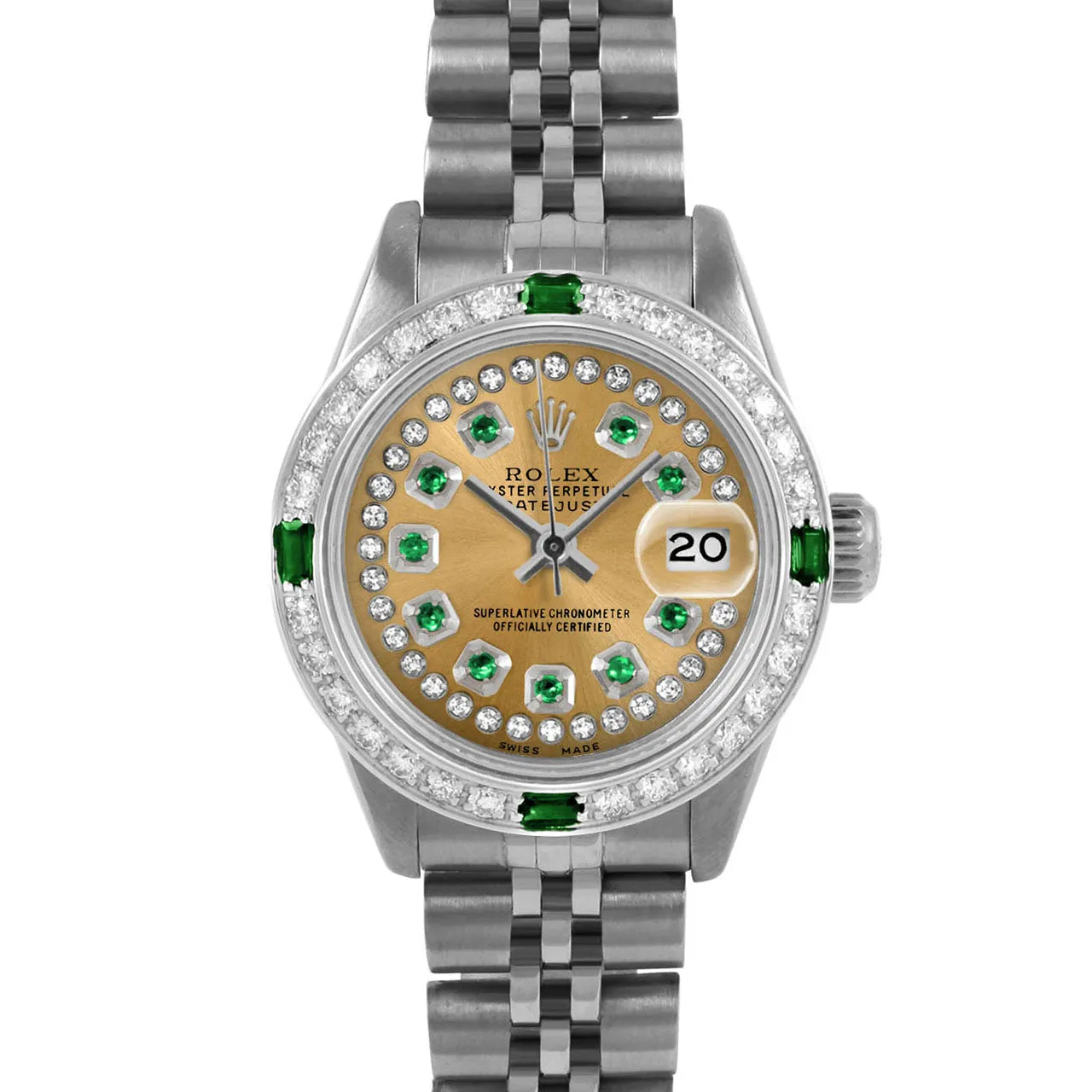 Rolex Datejust 26mm | 6917-SS-CHM-STRE-4EMD-JBL