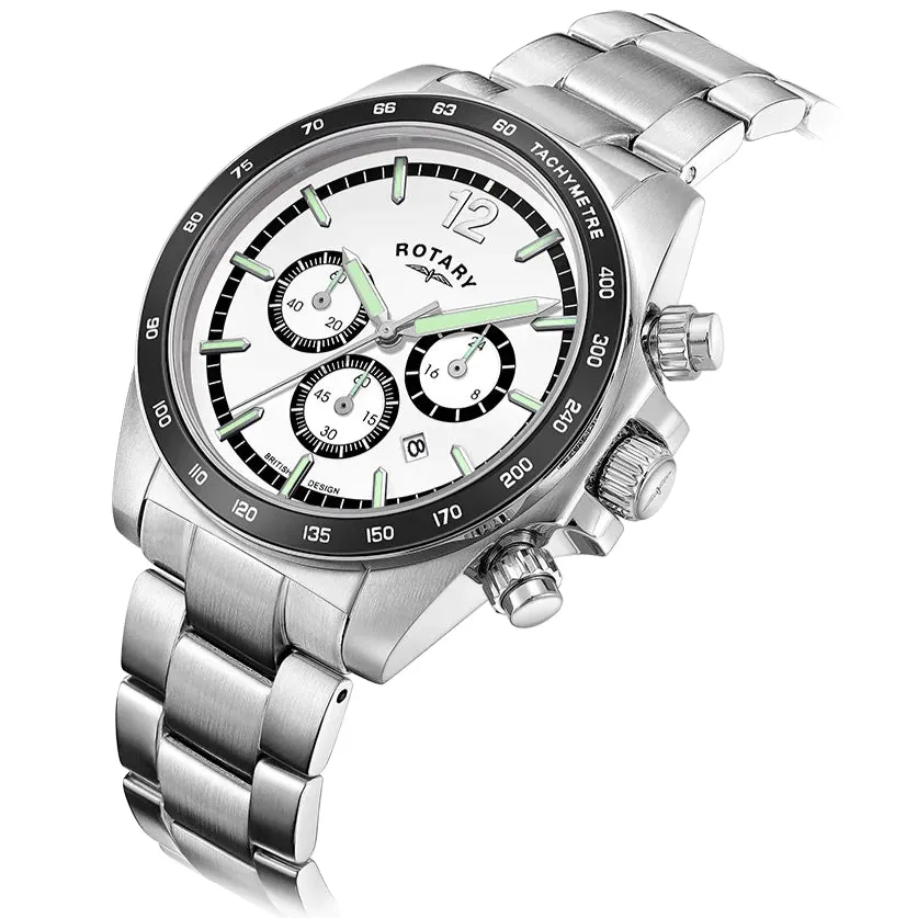 Rotary Henley Chrono Men's Silver Watch GB05440/02