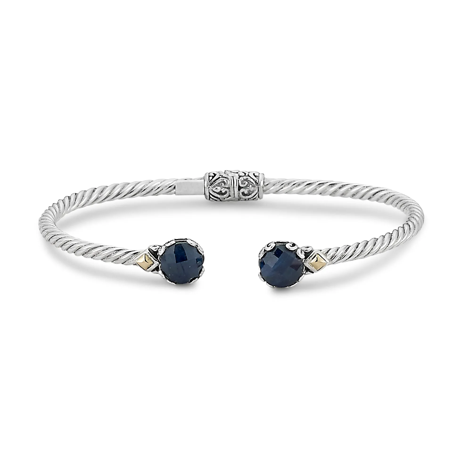 Samuel B. Blue Sapphire Birthstone Glow Bangle Bracelet - September