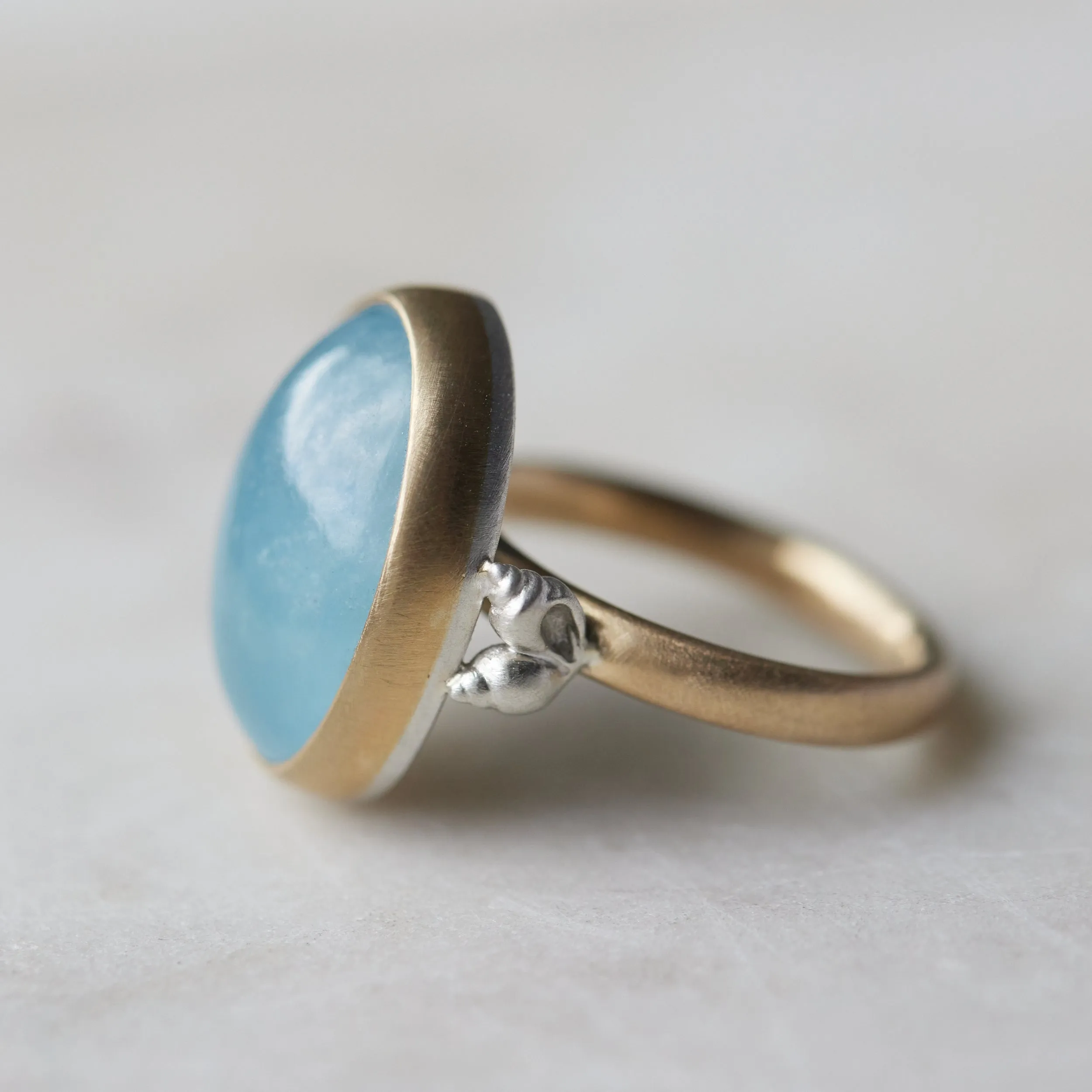 Sentimental Tides Aquamarine Ruthie B. Ring