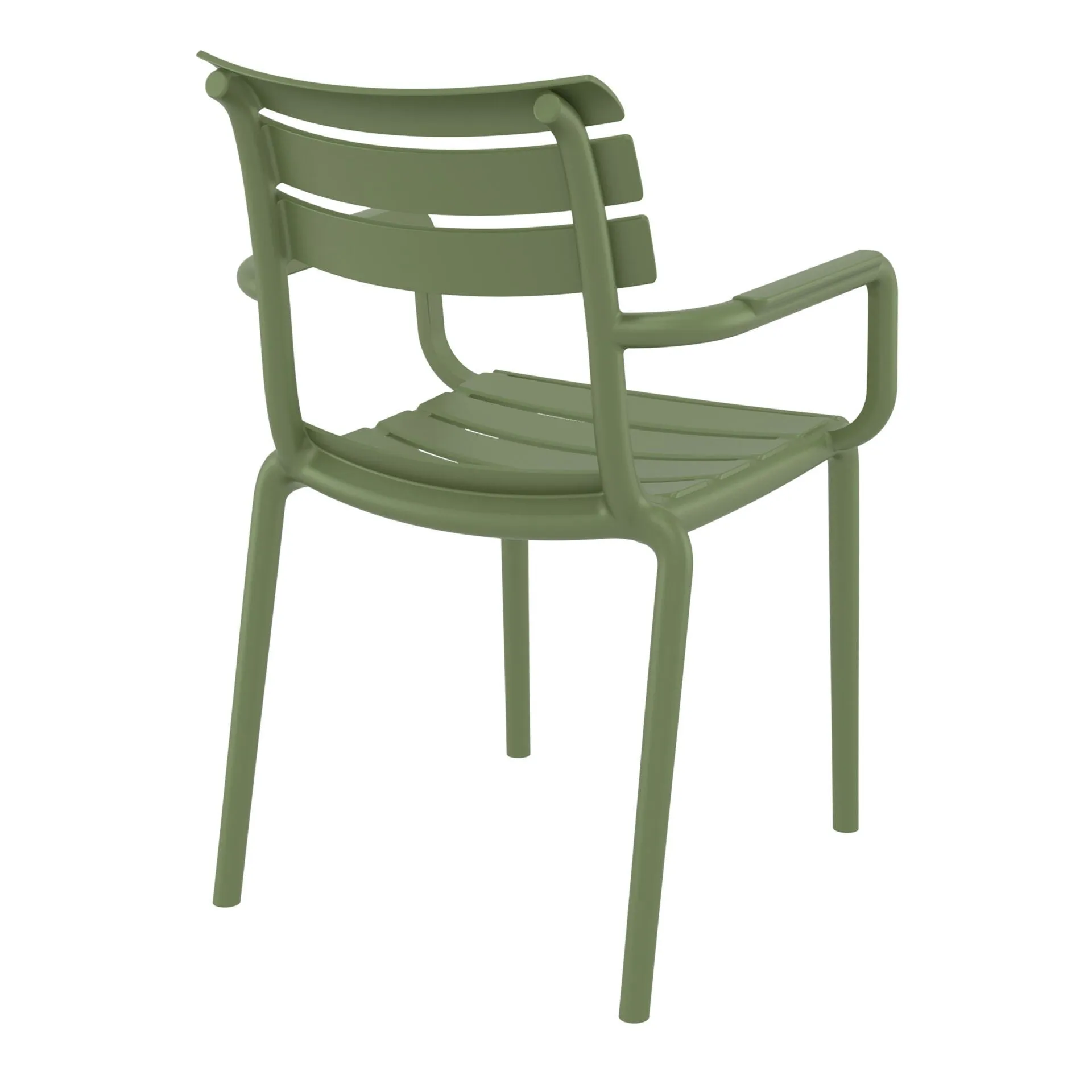 Set of 2 - Keller Indoor / Outdoor Dining Armchair - Olive Green