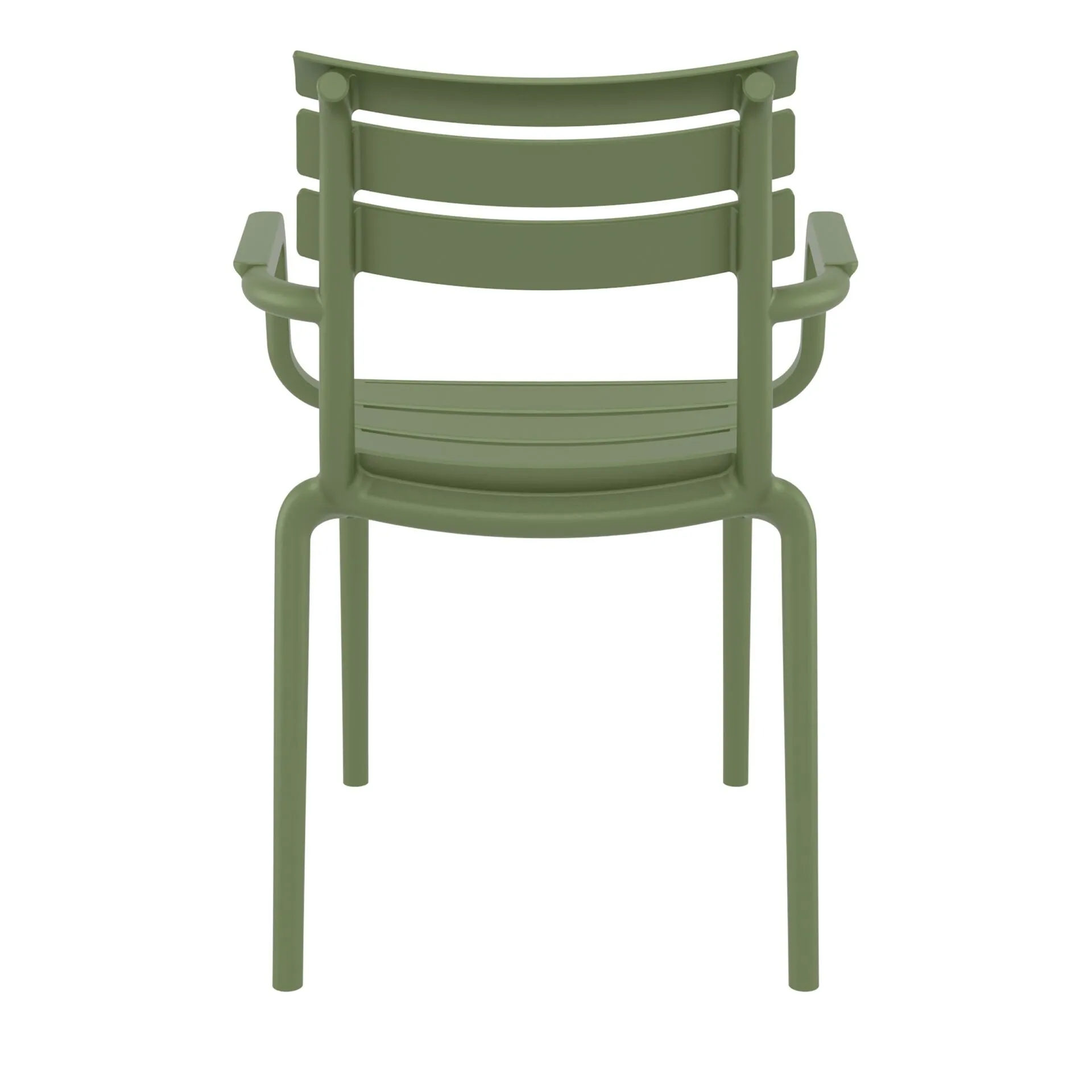 Set of 2 - Keller Indoor / Outdoor Dining Armchair - Olive Green