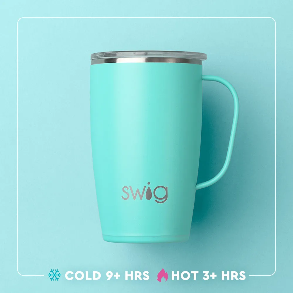 Shimmer Aquamarine Travel Mug 18oz