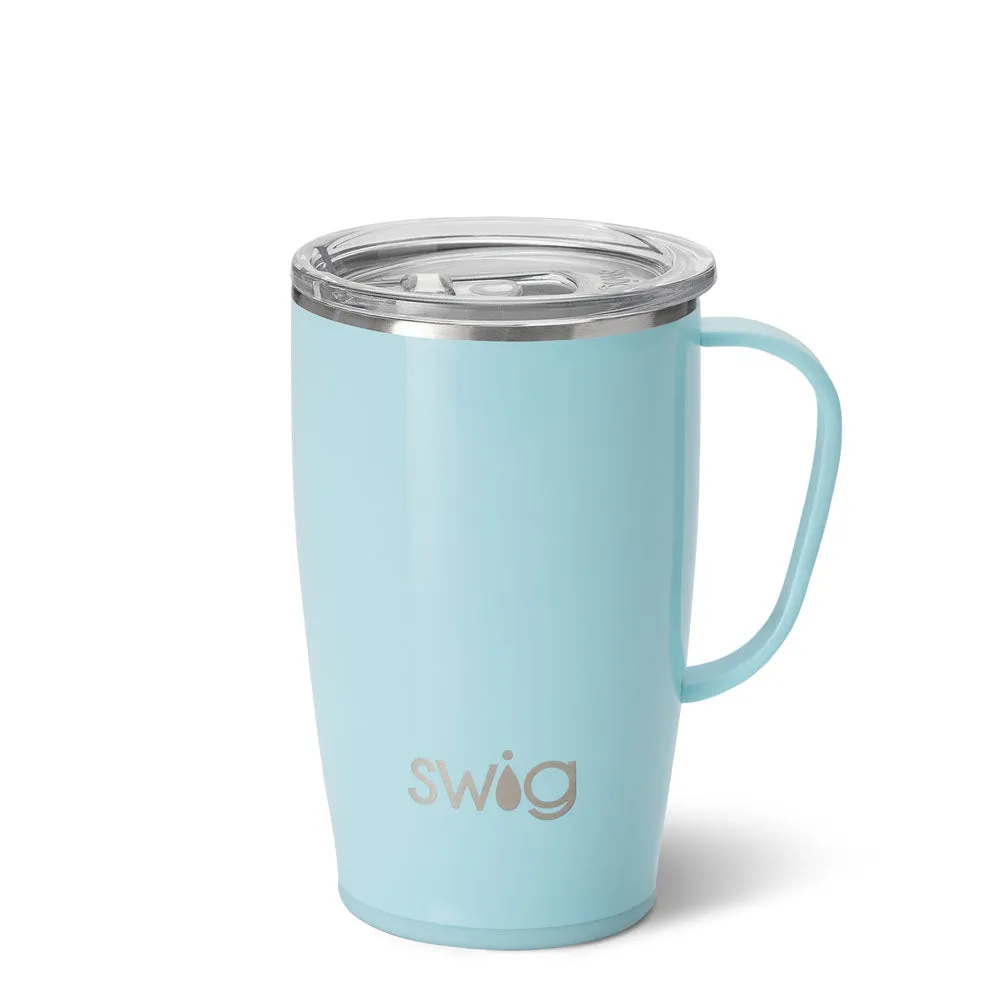 Shimmer Aquamarine Travel Mug 18oz