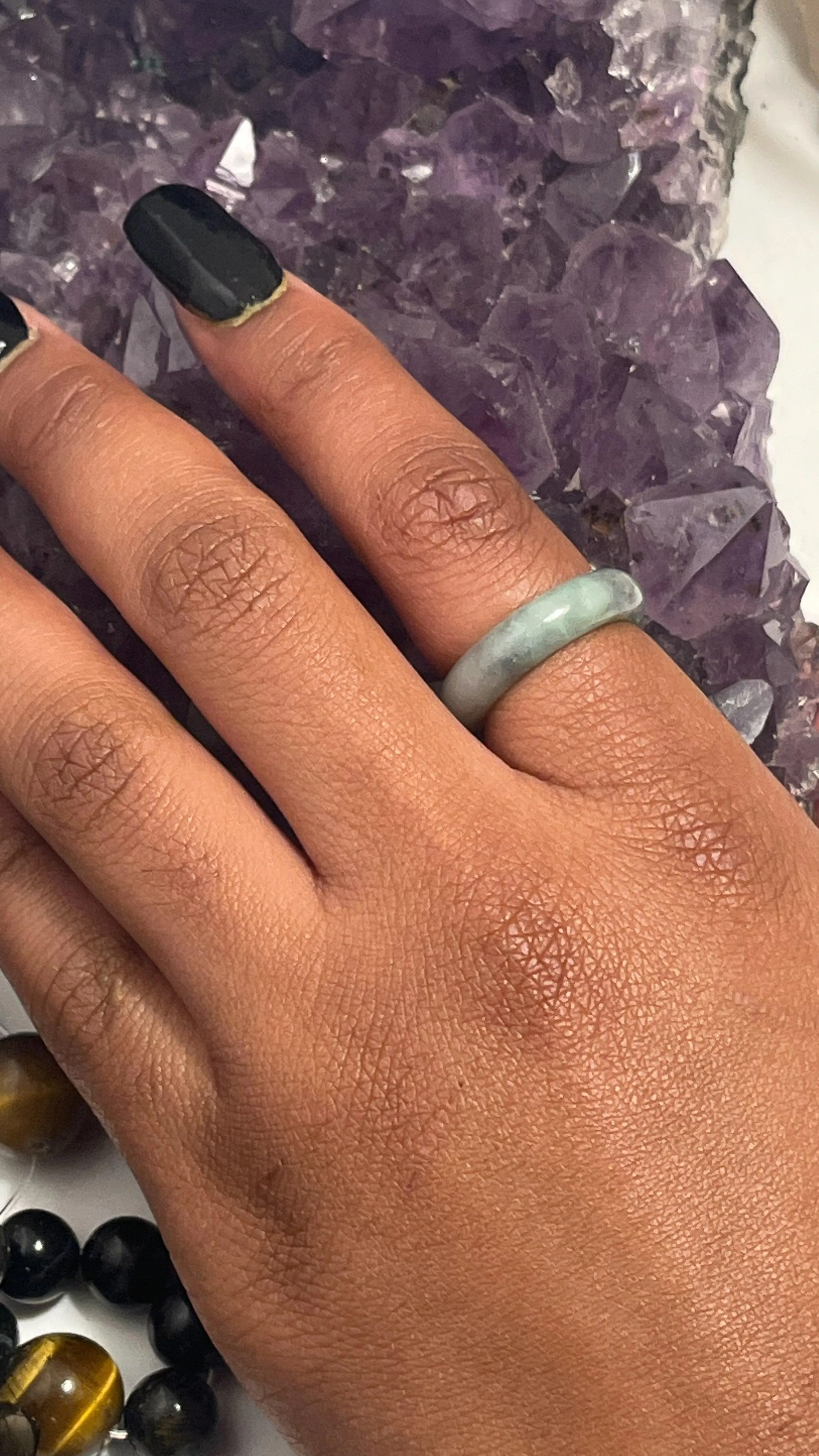 Solid Nephrite Jade Ring