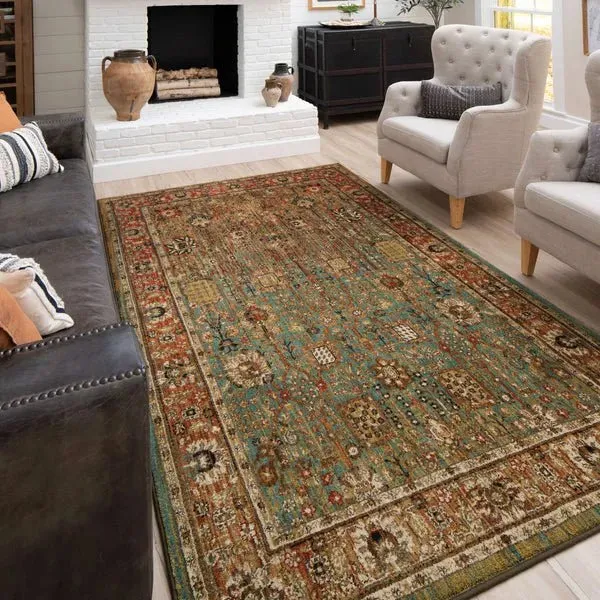 Spice Market 90668 50123 Myanmar Aquamarine Rug