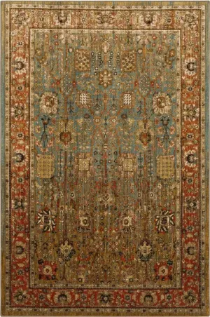 Spice Market 90668 50123 Myanmar Aquamarine Rug