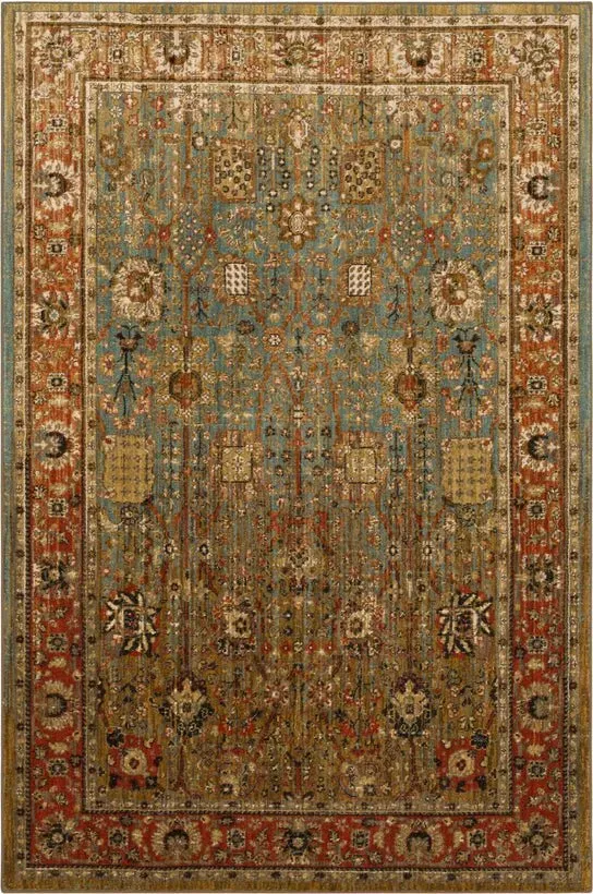 Spice Market 90668 50123 Myanmar Aquamarine Rug