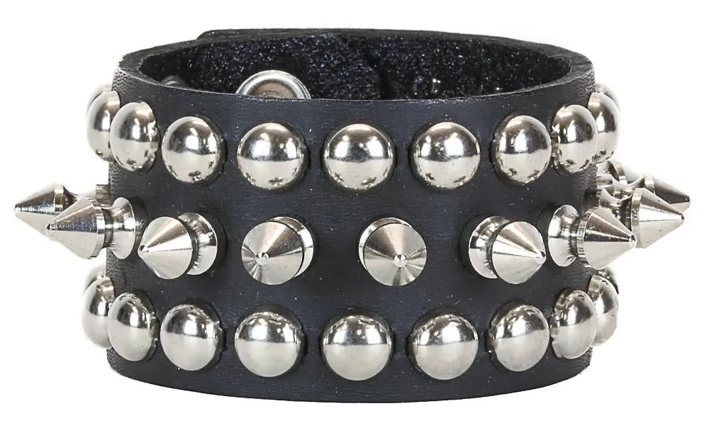 Spike And Round  Studded Bracelet