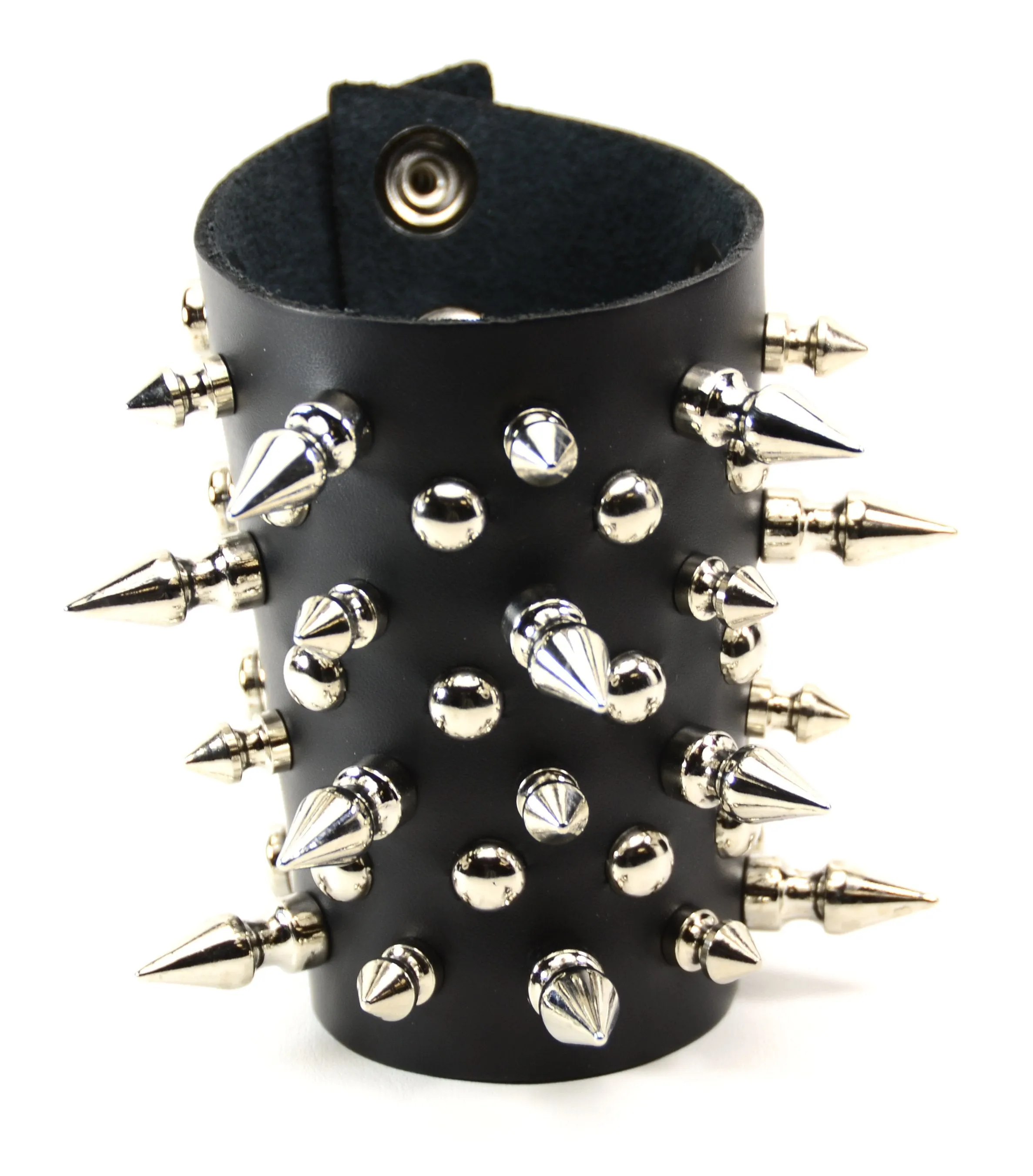 Spike And Stud Short Gauntlet Bracelet