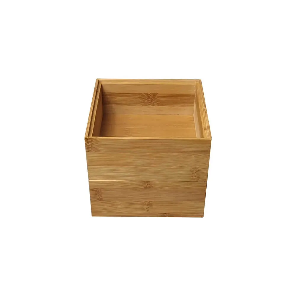 Stackable Square Bamboo Storage Box