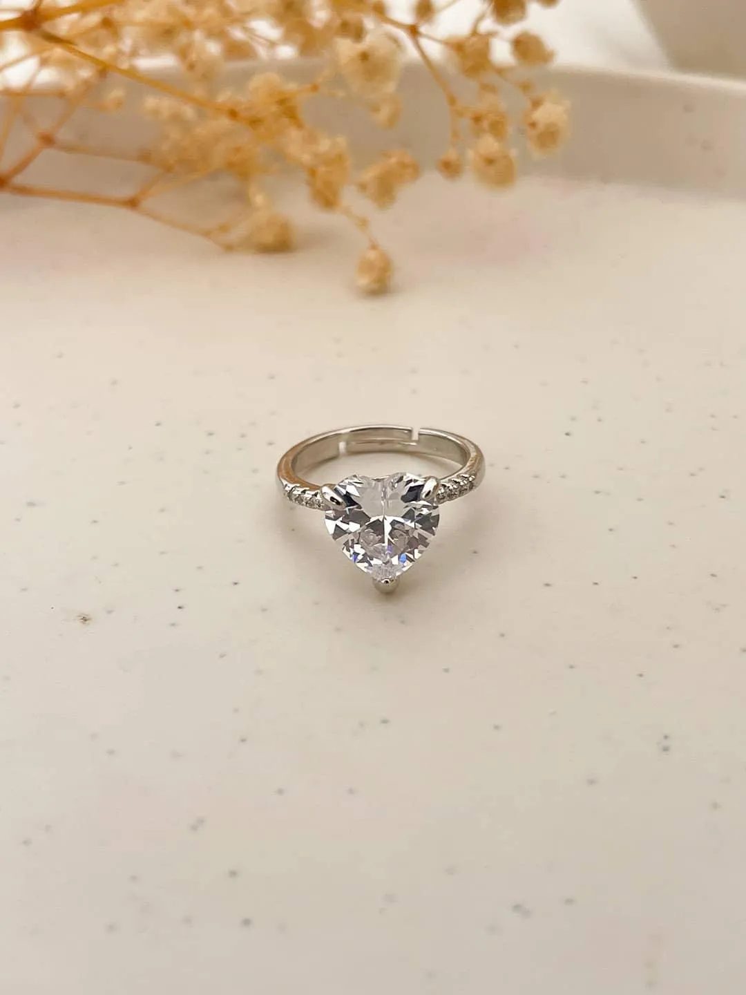 Sweetheart Diamond Heart Ring