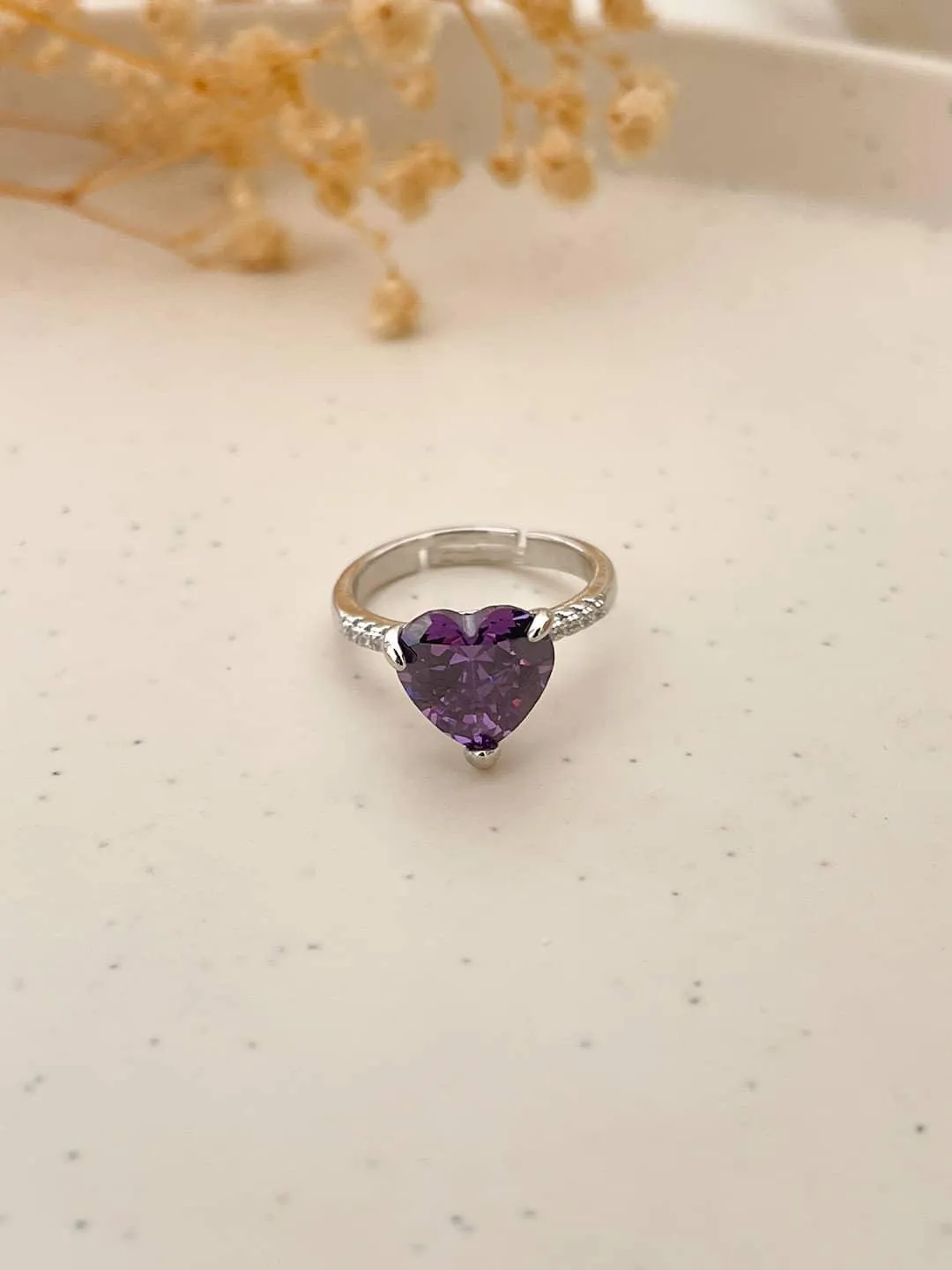 Sweetheart Diamond Heart Ring