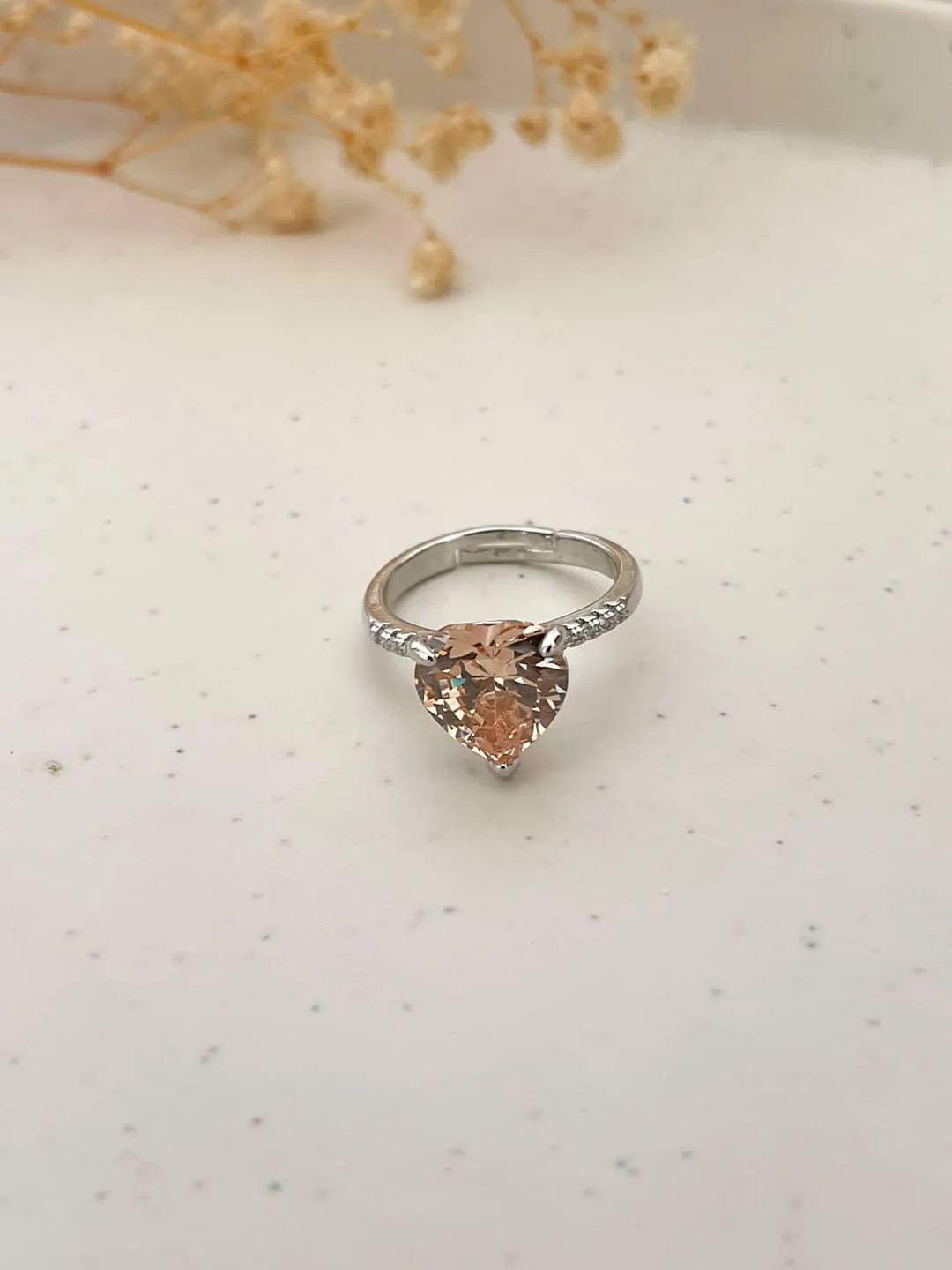 Sweetheart Diamond Heart Ring