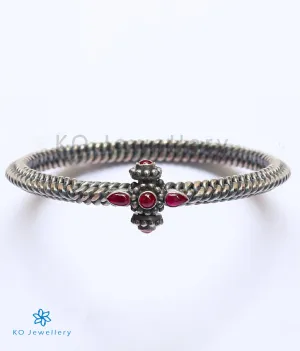 The Classic Golusu Antique Silver Openable Bracelet (Oxidised/Size/2.4/2.8)