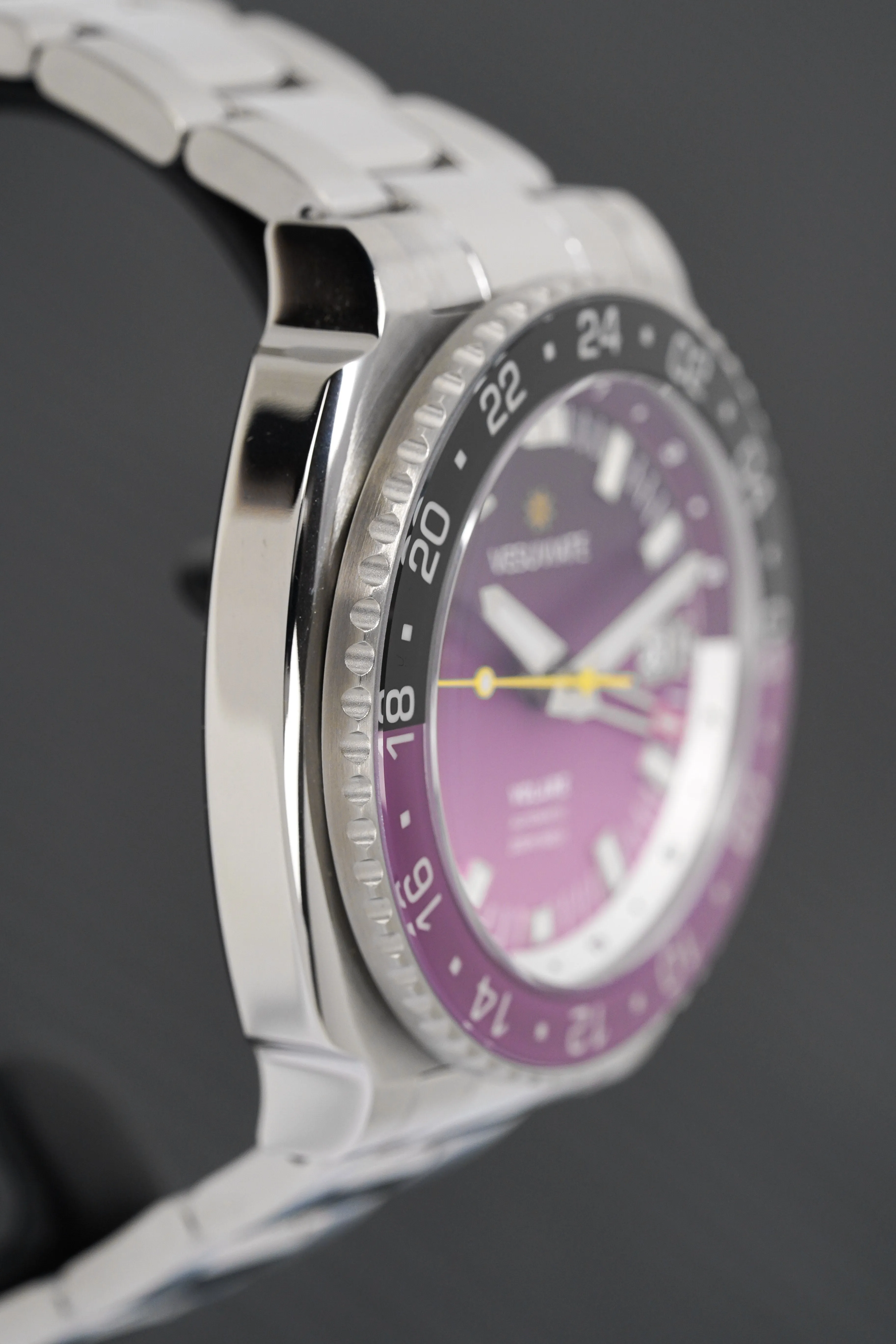 Vesuviate Men's Watch GMT Volare Purple