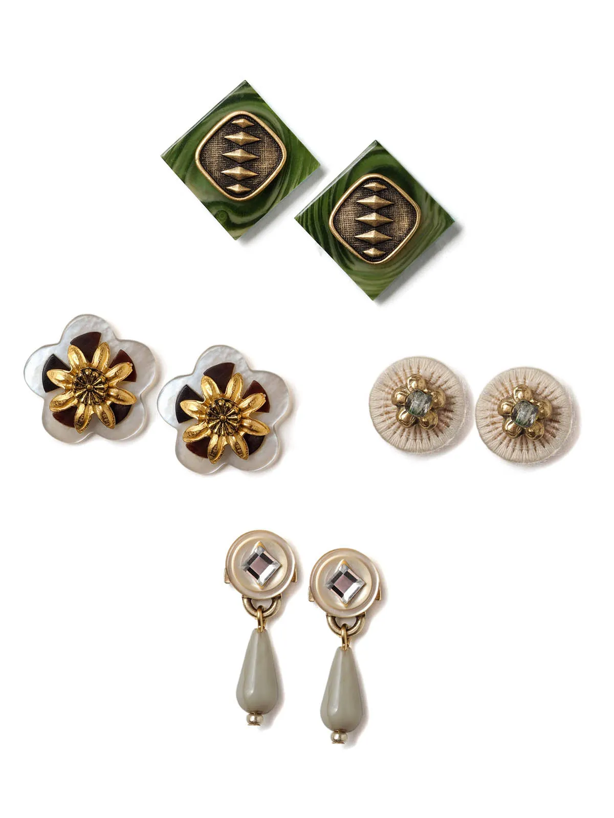 Viola Stud Earrings Set