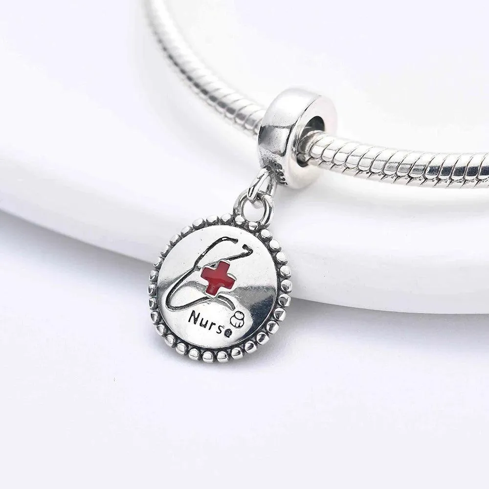 Whimsical Dental Charm Pendant: Sterling Silver Pandora Bracelet Jewelry