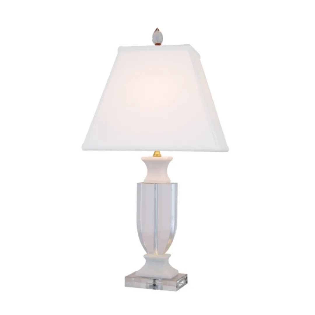 White Jade Crystal Table Lamp