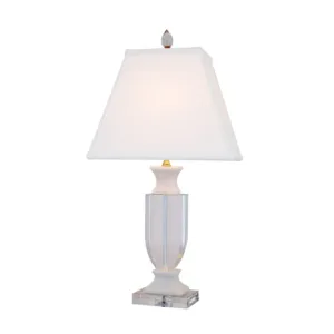 White Jade Crystal Table Lamp