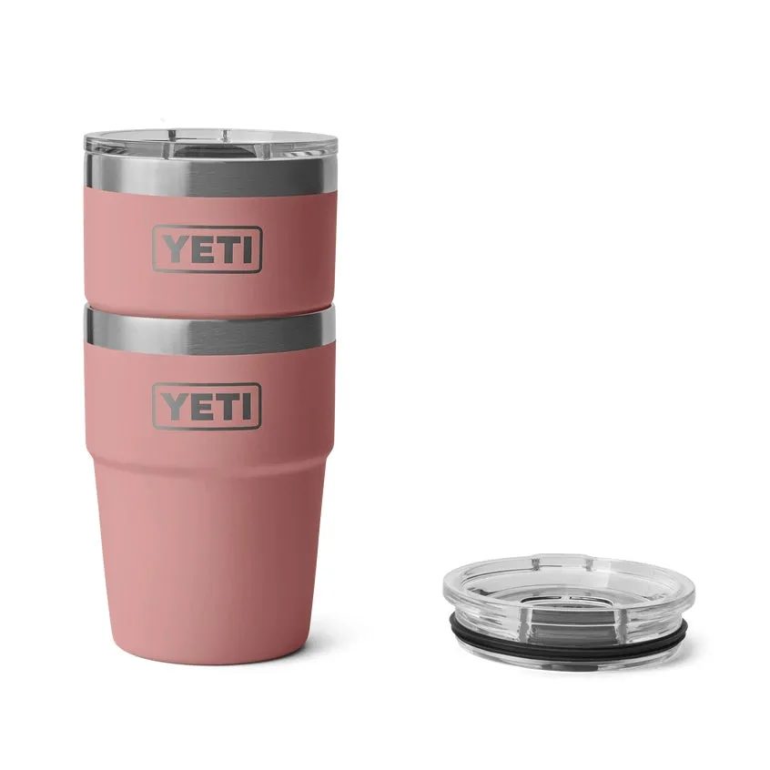 YETI Rambler 16 OZ 473ml Tumbler Stackable Cup - Sandstone Pink